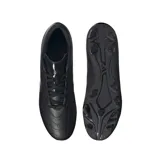 Championes de fútbol Adidas Goletto IX, color negro, con exterior de cuero sintético, ajuste clásico con cordones y suela versátil para terreno firme y pasto sintético.