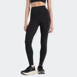 Calza deportiva New Balance Define High Rise Legging 25, color negro, de tiro alto y confeccionada con tecnología NB DRY para secado rápido.