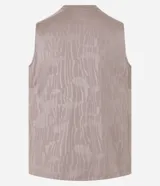 Musculosa deportiva Get Over para hombre, de color negro con estampa heat print sutil y detalles de líneas reflectivas en los hombros. Confeccionada en tejido de malla de poliéster respirable con tecnología Dry, cuenta con cuello redondo y corte regular.