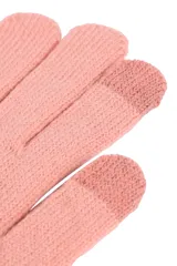 Guantes negros de poliéster con touch screen.