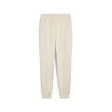 Pantalón de jogging Puma de corte holgado, color arena, con cintura elástica y puños acanalados en los tobillos. Presenta bolsillos laterales y el logo de la marca bordado en la pierna izquierda.