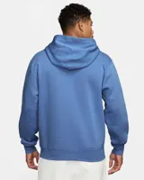 Buzo hoodie negro de la marca Nike Jordan, con logo Jumpman bordado en blanco en el pecho y bolsillo tipo canguro.