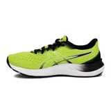 Championes Asics Gel-Excite 8 para running, color amarillo con detalles en negro y blanco, confeccionados en malla transpirable con el logo de la marca en los laterales.