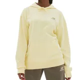 Canguro con capucha New Balance unisex, color amarillo pastel, con logo bordado en el pecho.