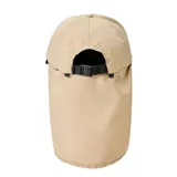 Gorro de surf Rip Curl con visera rígida, protector de cuello integrado y correa ajustable con hebilla. Presenta logo circular estampado en el frente y paneles laterales de malla para mayor ventilación.