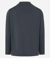 Remera deportiva de manga larga Get Over color gris melange, con cuello redondo y confeccionada en tejido tecnológico de secado rápido.