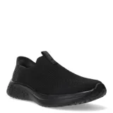 Championes slip-on negros de tejido elástico con logo Umbro en el empeine y suela texturizada.