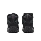 Bota de trekking Merrell modelo Accentor 4 Mid WP, color negro con detalles en gris, diseñada con materiales impermeables y suela de alta tracción.