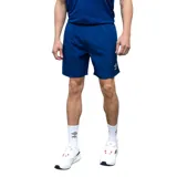 Short deportivo Umbro de corte atlético, color azul, con cintura elástica y logo de la marca estampado en el lateral.