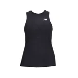 Musculosa deportiva New Balance Q Speed Jacquard color negro con logo en el pecho.