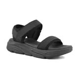 Sandalias Hi-tec Town color beige con plataforma y tiras de ajuste con velcro.