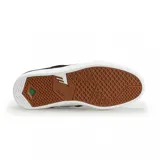 Zapatillas Emerica Figgy G6 negras con suela blanca.