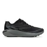 Championes de trekking y trail running Merrell Morphlite, color negro con entresuela gris, diseñados para asfalto y montaña.