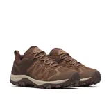 Championes de senderismo Merrell modelo Accentor 3, confeccionados en una combinación de piel de ante y malla transpirable. Presentan un diseño robusto en tonos marrones con suela de goma antideslizante y puntera protectora.