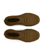 Botas tácticas Under Armour modelo Charged Valsetz Mid, color marrón, de caña media, confeccionadas con parte superior sintética ligera, transpirable y refuerzos de PU. Cuentan con entresuela Charged Cushioning® y suela exterior Vibram XS Trek.