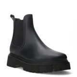 Botas de lluvia Miss Carol Vani color marrón claro, con elástico lateral y suela track.