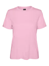 Remera de algodón orgánico con cuello redondo y mangas cortas, de calce regular.