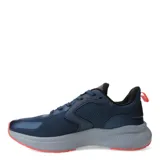 Championes deportivos Topper modelo Fast 2.0, de color azul con detalles en negro, gris y rojo. Presentan una capellada de malla transpirable con refuerzos sintéticos, cierre mediante cordones y una suela de goma con diseño ergonómico.