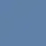 Pantalón de jean azul de corte recto, tiro medio y cierre con botones.