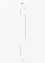 Cadena fina de plata 925, modelo groumet.