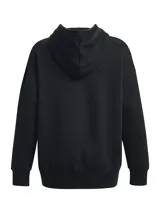 Buzo con capucha Under Armour de corte oversize, confeccionado en tejido polar de mezcla de algodón con interior cepillado. Presenta hombros caídos, puños y bajo acanalados, y el logo de la marca estampado en el pecho.