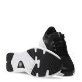 Championes deportivos Umbro modelo Icon Lady, color negro con suela blanca. Presentan un diseño moderno con capellada en material textil y sintético, ideales para actividades físicas o uso diario.