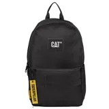 Mochila negra Caterpillar Gobi Light de 21 litros, con compartimento principal con cremallera, bolsillo interior acolchado para laptop, trabillas frontales para accesorios, bolsillos laterales planos, panel trasero acolchado de malla y correas para los hombros.