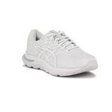 Championes Asics Gel-Pacemaker 4, de color blanco, diseñados para running con tecnología de amortiguación y capellada de malla transpirable.