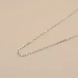 Cadena forcé de plata 925 con eslabones ovalados.