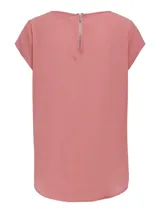 Camiseta básica negra de manga corta, con cuello redondo y diseño de espalda más larga.