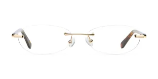Lentes Blue Light con montura ovalada de acero inoxidable color oro y patillas de acetato con estampado carey. Cuentan con protección UV400 y filtro de luz azul. Diseñados para un perfecto equilibrio entre comodidad y durabilidad.