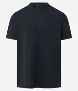 Remera de manga corta y cuello redondo color verde militar, de corte slim y diseño texturizado.
