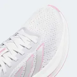 Championes de running Adidas Response Pace, color gris con detalles plateados y suela con degradé en tonos rosados.