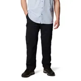 Pantalón convertible de senderismo color negro, con diseño funcional que permite desmontar las perneras mediante cremalleras para convertirlo en short. Cuenta con bolsillos cargo laterales, bolsillos de seguridad con cierre, cintura parcialmente elástica con cinturón integrado y tecnología de secado rápido y protección solar.