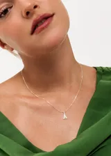 Set de tres cadenas finas de plata 925, tipo veneciana, de diferentes largos.