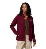 Campera de polar tipo jersey con cierre frontal completo, cuello alto y bolsillos laterales con cremallera. Presenta el logo de la marca bordado en el pecho y ribetes elásticos en cuello y puños.