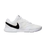 Championes Nike Court Lite 4 de diseño deportivo, color blanco con el logo característico de la marca en color negro en el lateral. Presentan una estructura de malla y refuerzos sintéticos, con suela de goma diseñada para ofrecer tracción y durabilidad.