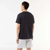 Conjunto de pijama corto Star Wars de dos piezas, compuesto por una remera gris oscuro de manga corta y cuello redondo con estampa frontal temática, y un short gris melange liso.