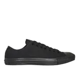 Zapatillas Converse Chuck Taylor All Star Ox de lona negra con suela de goma a tono.