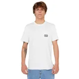 Remera blanca de manga corta Rip Curl, con bolsillo en el pecho que incluye un parche distintivo de la marca.