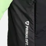 Chaleco negro con cierre frontal, cuello alto y logo triangular de ACG en el pecho.