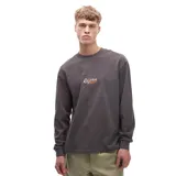Remera de manga larga color gris oscuro, con cuello redondo y logo bordado en el centro del pecho.
