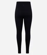 Pantalón legging deportivo de tiro alto, confeccionado en tejido seamless acanalado, con cintura elástica y ajuste ceñido al cuerpo.