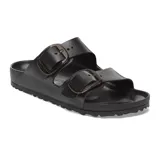 Sandalias Birkenstock Arizona Big Buckle Eva, color negro, con dos correas ajustables con hebillas grandes y plantilla anatómica.