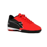 Championes de fútbol Diadora Striker TF, color rojo y negro, para hombre.