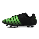 Championes de fútbol Dalponte modelo Valencia, color negro con detalles en gris y logo de Brasil.