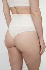 Colaless negro de microfibra sin costuras, con tiro alto y faja en la cintura.