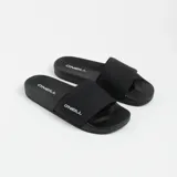 Chancletas O'Neill modelo Maverick II de color negro, con tira ancha superior perforada y logo de la marca en contraste.