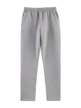 Pantalón deportivo azul petróleo, de corte recto y tiro alto, con cintura elástica ajustable con cordón.