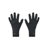 Guantes Under Armour de tejido acrílico de punto acanalado color gris, compatibles con pantallas táctiles.